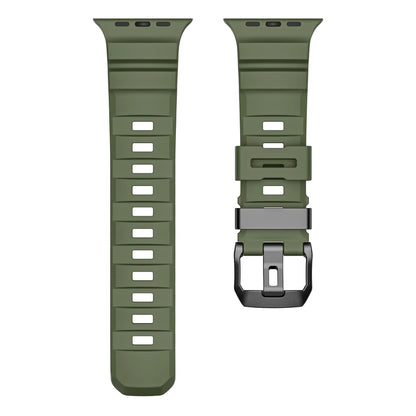 Wild path FKM fluororubber sports strap titanium metal clasp suitable for Apple Watch Ultra 2/1 S10/9/8/7/SE replacement wristband (49mm 45mm 44mm 42mm) Dewell X