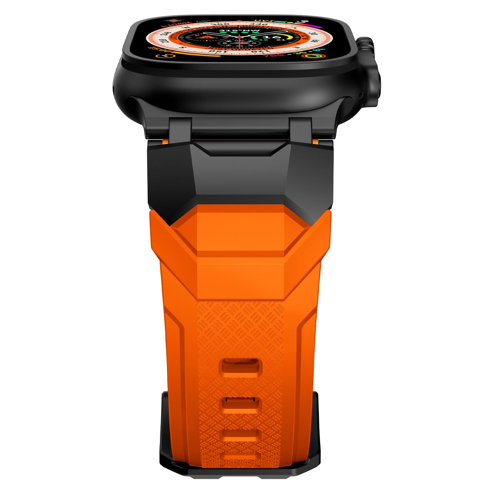 Silicone strap with stainless steel head and Ultra metal end pieces strap Dewell X