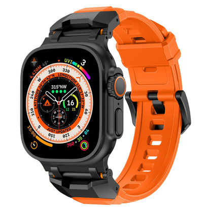 Silicone strap with stainless steel head and Ultra metal end pieces strap Dewell X