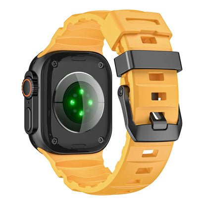 Wild path FKM fluororubber sports strap titanium metal clasp suitable for Apple Watch Ultra 2/1 S10/9/8/7/SE replacement wristband (49mm 45mm 44mm 42mm) Dewell X