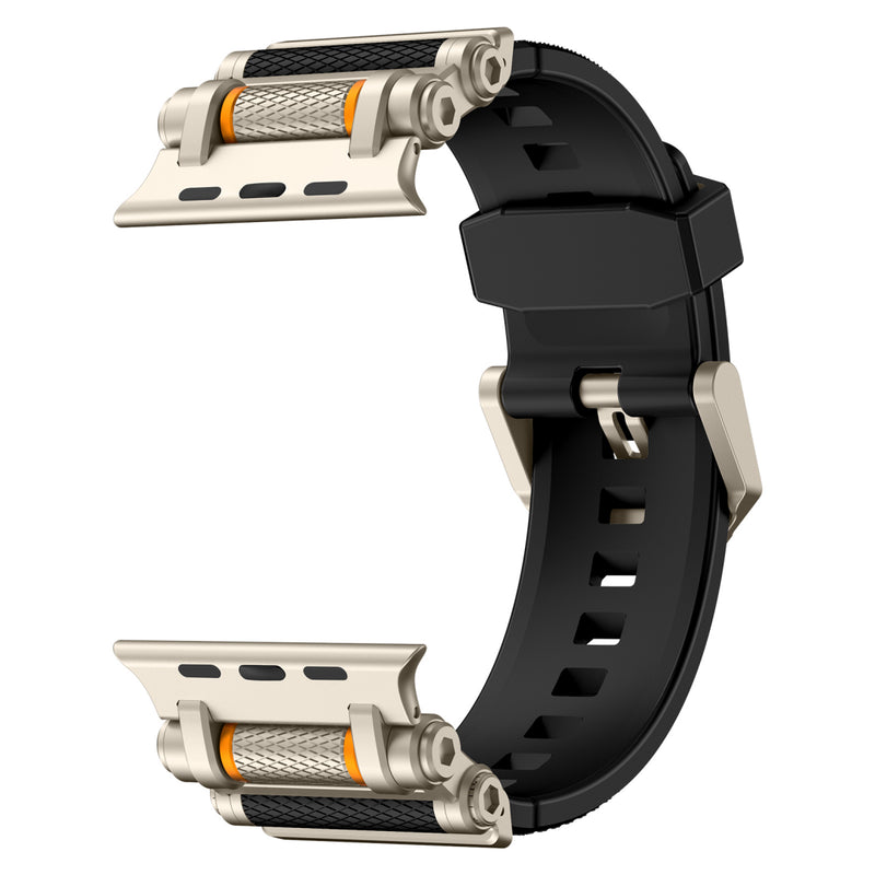 Tactical Rotating Silicone Band For Apple Watch Dewell X