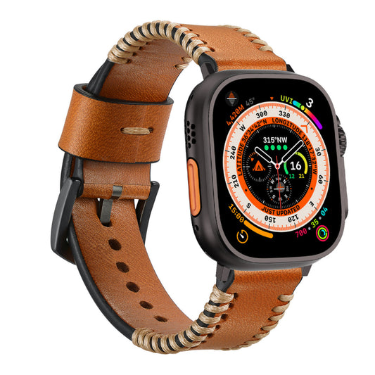 Wilderness Leather Band For Apple Watch Dewell X