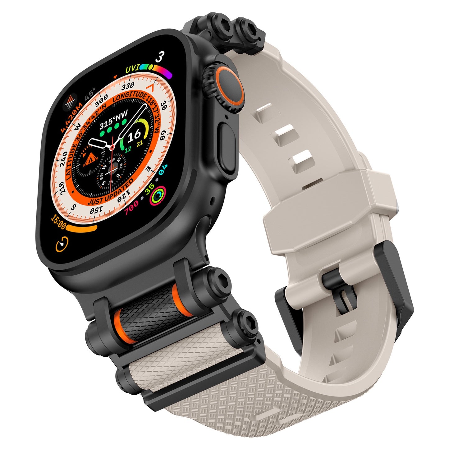 Correa de silicona giratoria táctica para Apple Watch