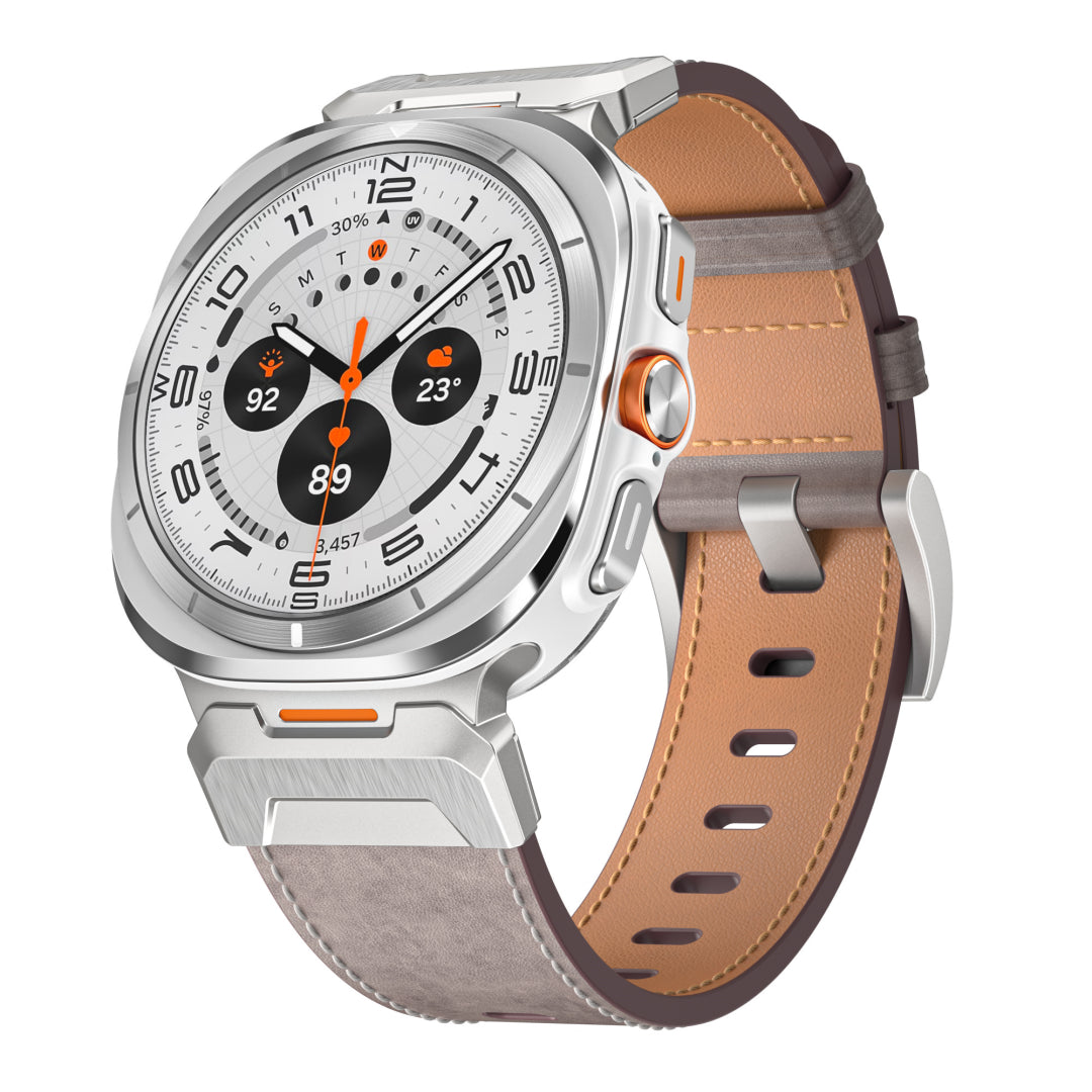 Tactical Leather Band For Samsung Galaxy Watch Ultra Dewell X
