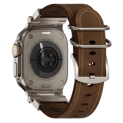 Tactical Leather Band For Apple Watch Dewell X