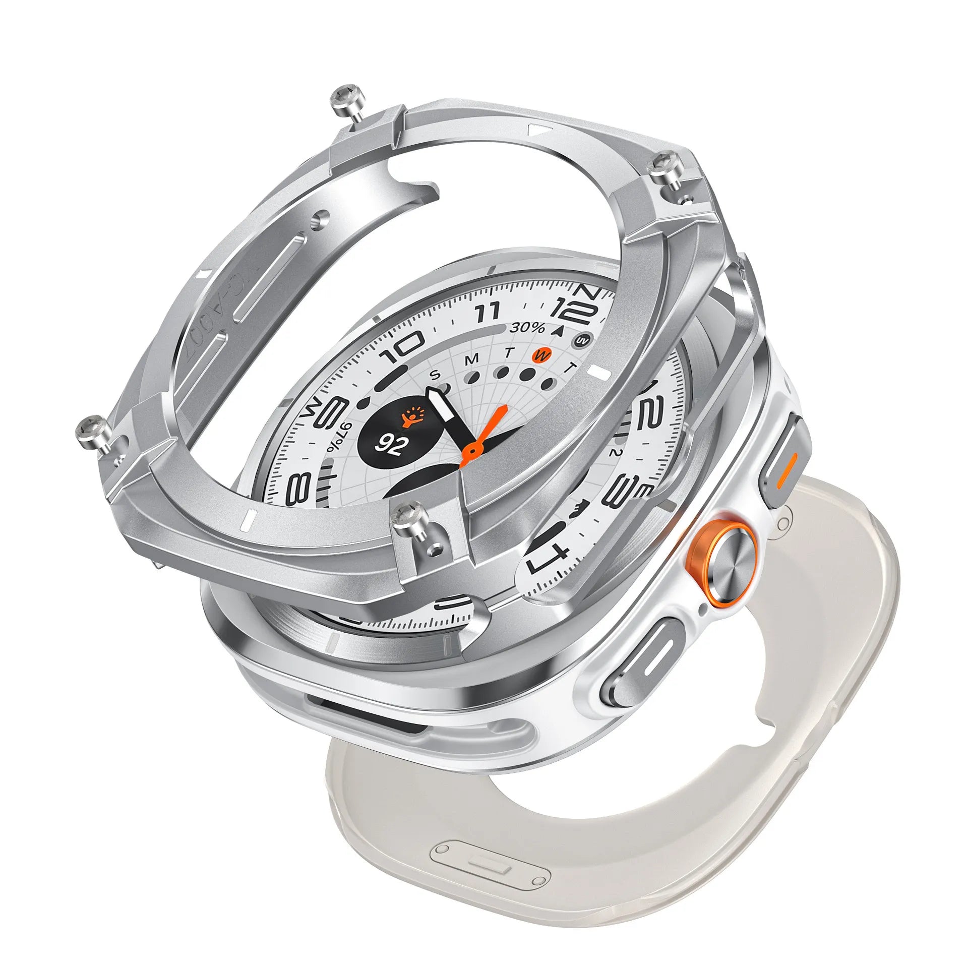 Protective case for Samsung watch Ultra/Ultra 2025 - Cyber hollow-out metal protective case Dewell X