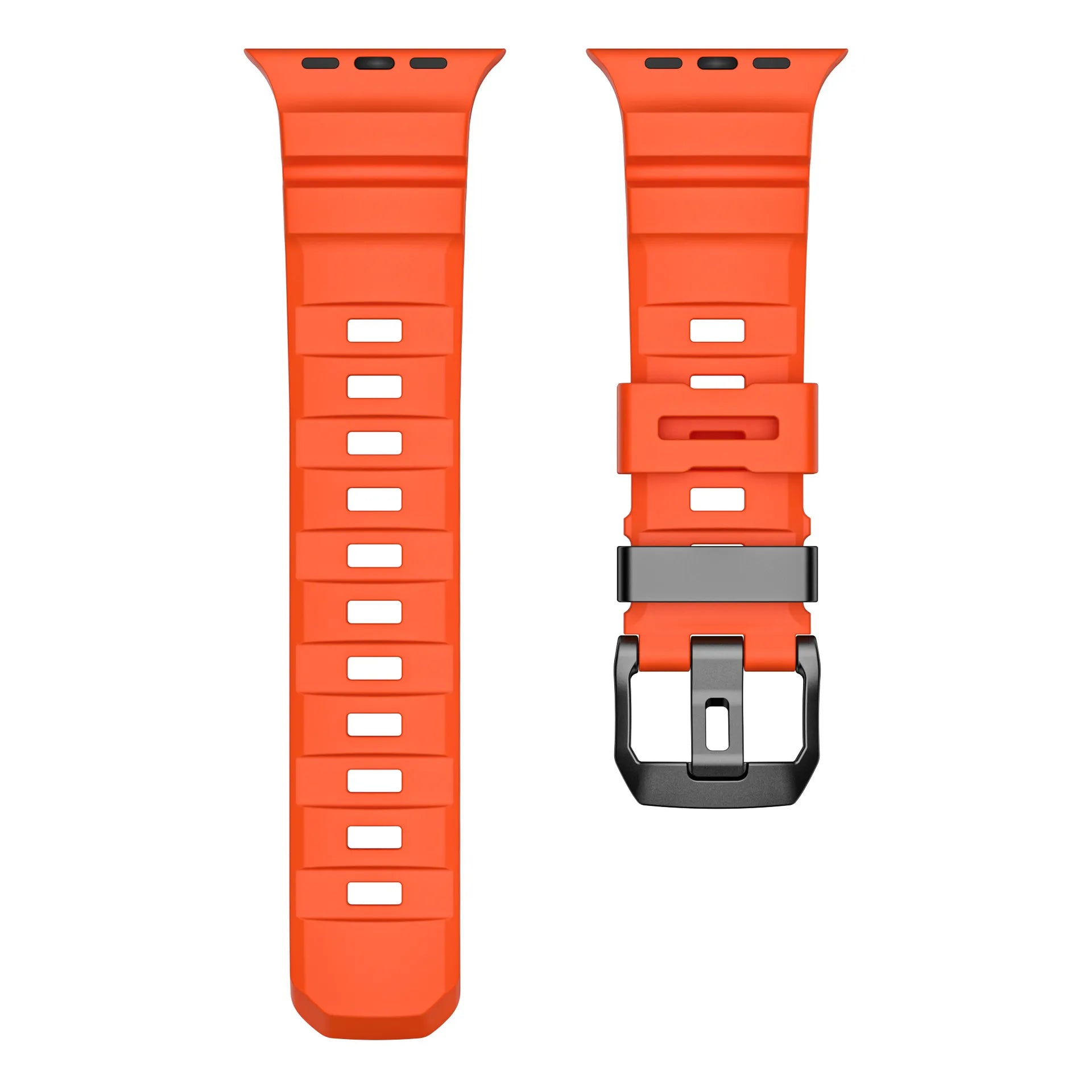 Wild path FKM fluororubber sports strap titanium metal clasp suitable for Apple Watch Ultra 2/1 S10/9/8/7/SE replacement wristband (49mm 45mm 44mm 42mm) Dewell X