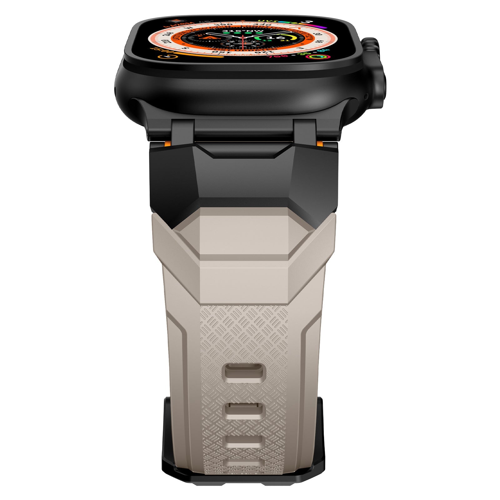 Silicone strap with stainless steel head and Ultra metal end pieces strap Dewell X