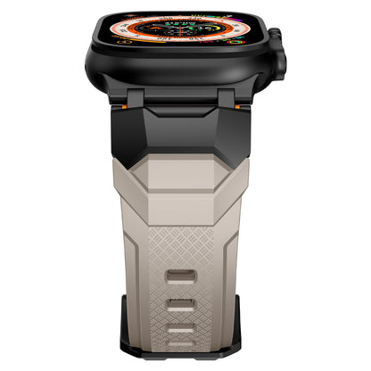 Silicone strap with stainless steel head and Ultra metal end pieces strap Dewell X
