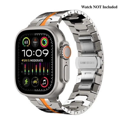 Stainless Steel Metal Watchband for Apple Watch-Ironman Version Dewell X