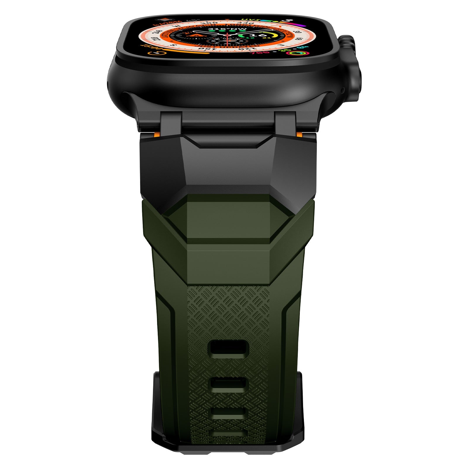 Silicone strap with stainless steel head and Ultra metal end pieces strap Dewell X