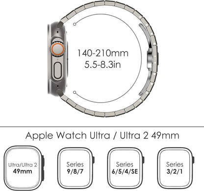 Stainless Steel Metal Watchband for Apple Watch Dewell X