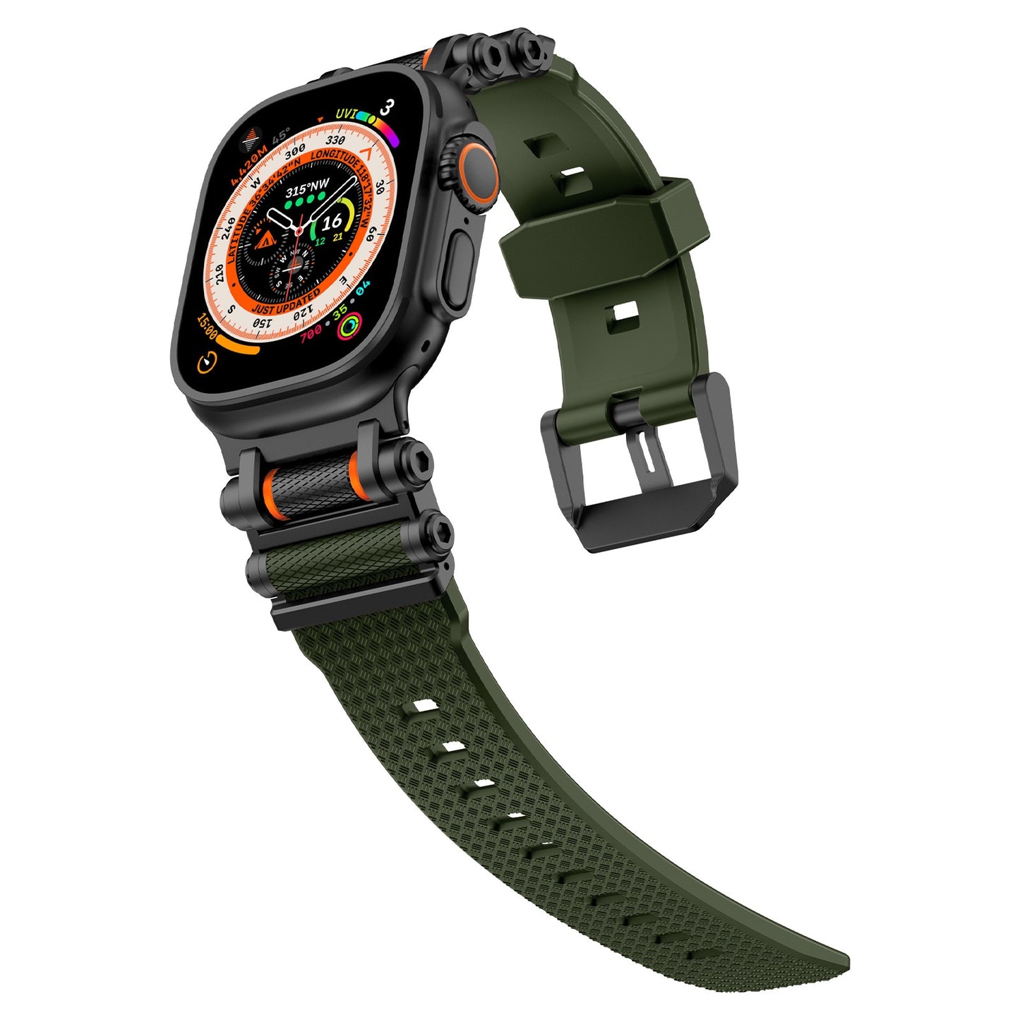 Correa de silicona giratoria táctica para Apple Watch
