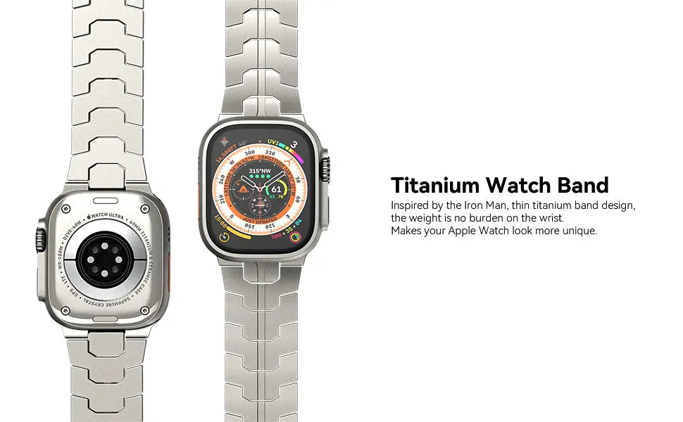 Titanium Metal Watchband for Apple Watch Ironman Basic Version Dewell X