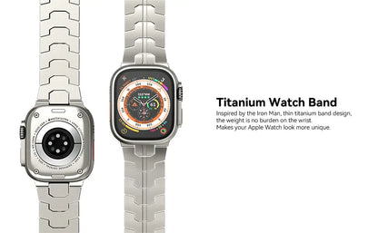 Titanium Metal Watchband for Apple Watch Ironman Basic Version Dewell X