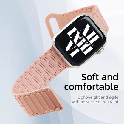 Magnetic Silicone Band for Apple Watch – Compatible with Ultra 2, Ultra, Series 1–10, SE (38–49mm) Dewell X