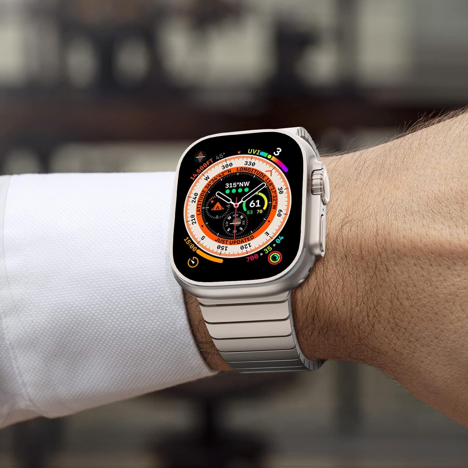 Stainless Steel Metal Watchband for Apple Watch T03 Dewell X