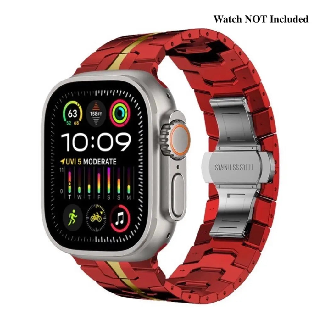 Stainless Steel Metal Watchband for Apple Watch-Ironman Version Dewell X