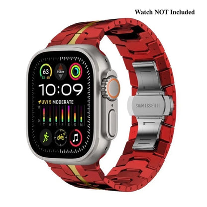 Stainless Steel Metal Watchband for Apple Watch-Ironman Version Dewell X