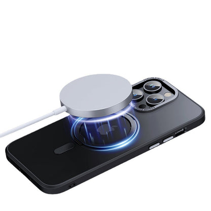Stand Transparent Frosted Magsafe iPhone Case Dewell X