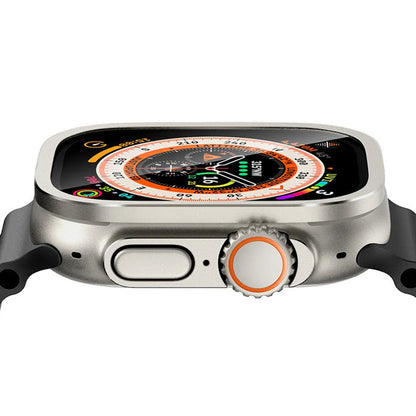 Titanium Alloy Frame Tempered Film For Apple Watch Dewell X