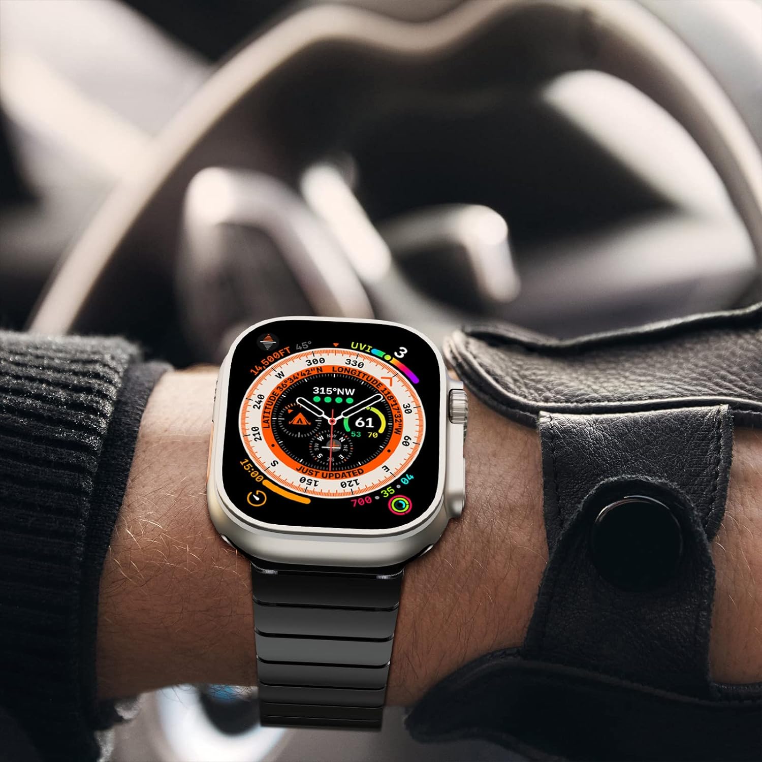 Stainless Steel Metal Watchband for Apple Watch T03 Dewell X