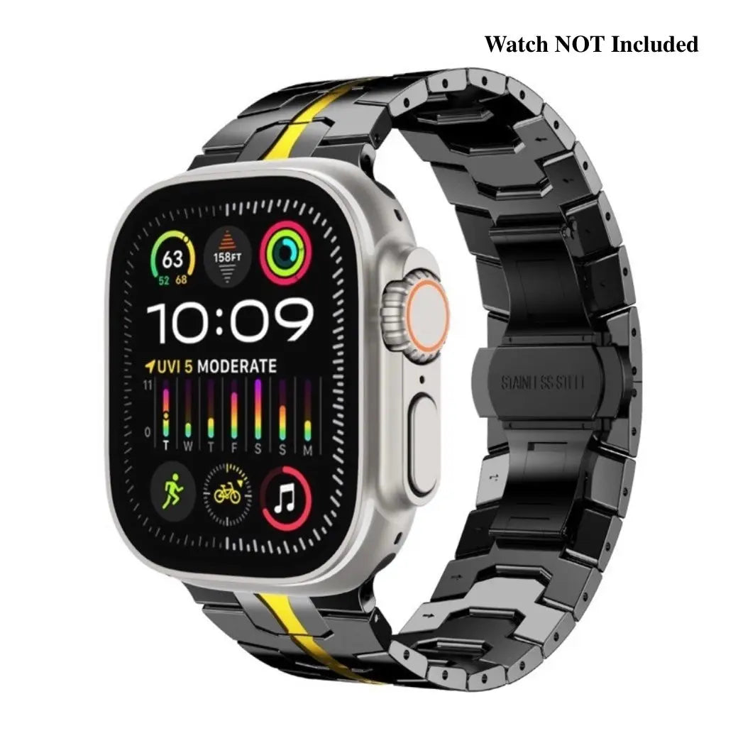 Stainless Steel Metal Watchband for Apple Watch-Ironman Version Dewell X