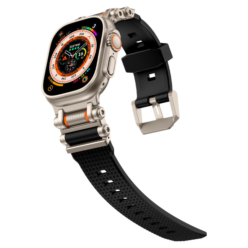 Tactical Rotating Silicone Band For Apple Watch Dewell X
