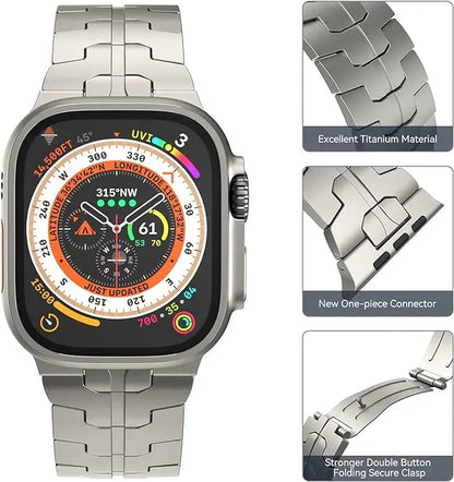 Titanium Metal Watchband for Apple Watch Ironman Basic Version Dewell X