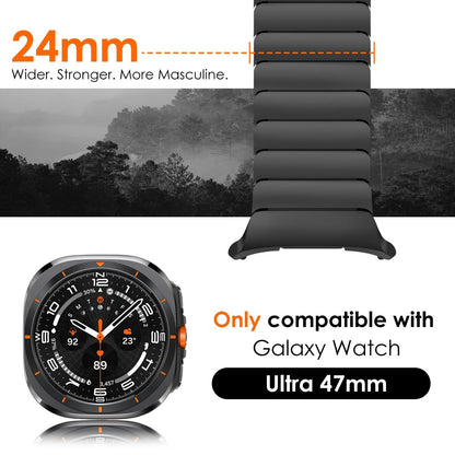 Stainless Steel  Buckle Strap for Samsung Watch8Ultra 46mm Dewell X