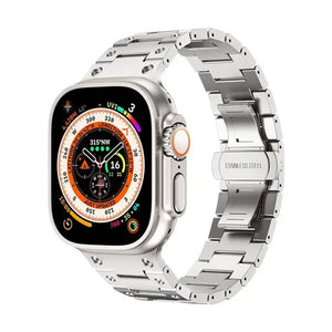 Stainless Steel Metal Band For Apple Watch Titanium Dewell X