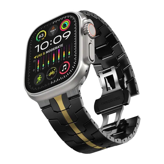 Stainless Steel Metal Watchband for Apple Watch-Ironman Version Dewell X