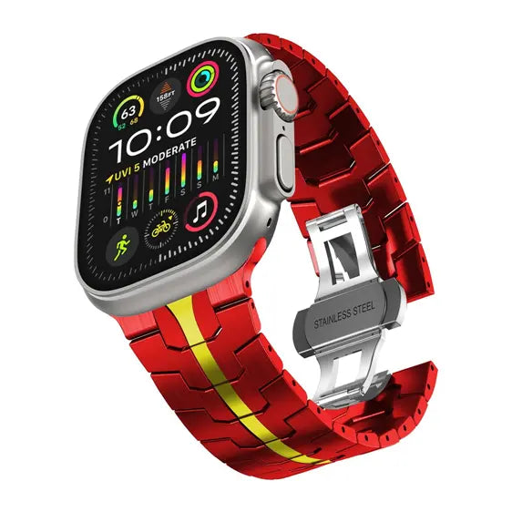 Stainless Steel Metal Watchband for Apple Watch-Ironman Version Dewell X