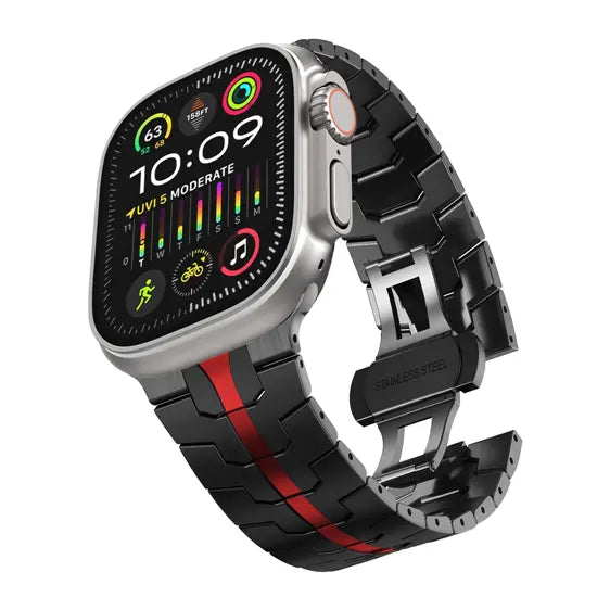 Stainless Steel Metal Watchband for Apple Watch-Ironman Version Dewell X