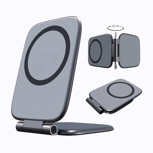 MagSafe Compatible Ultra-Slim Phone Holder: 270° Multi-Angle Foldable Stand Dewell X