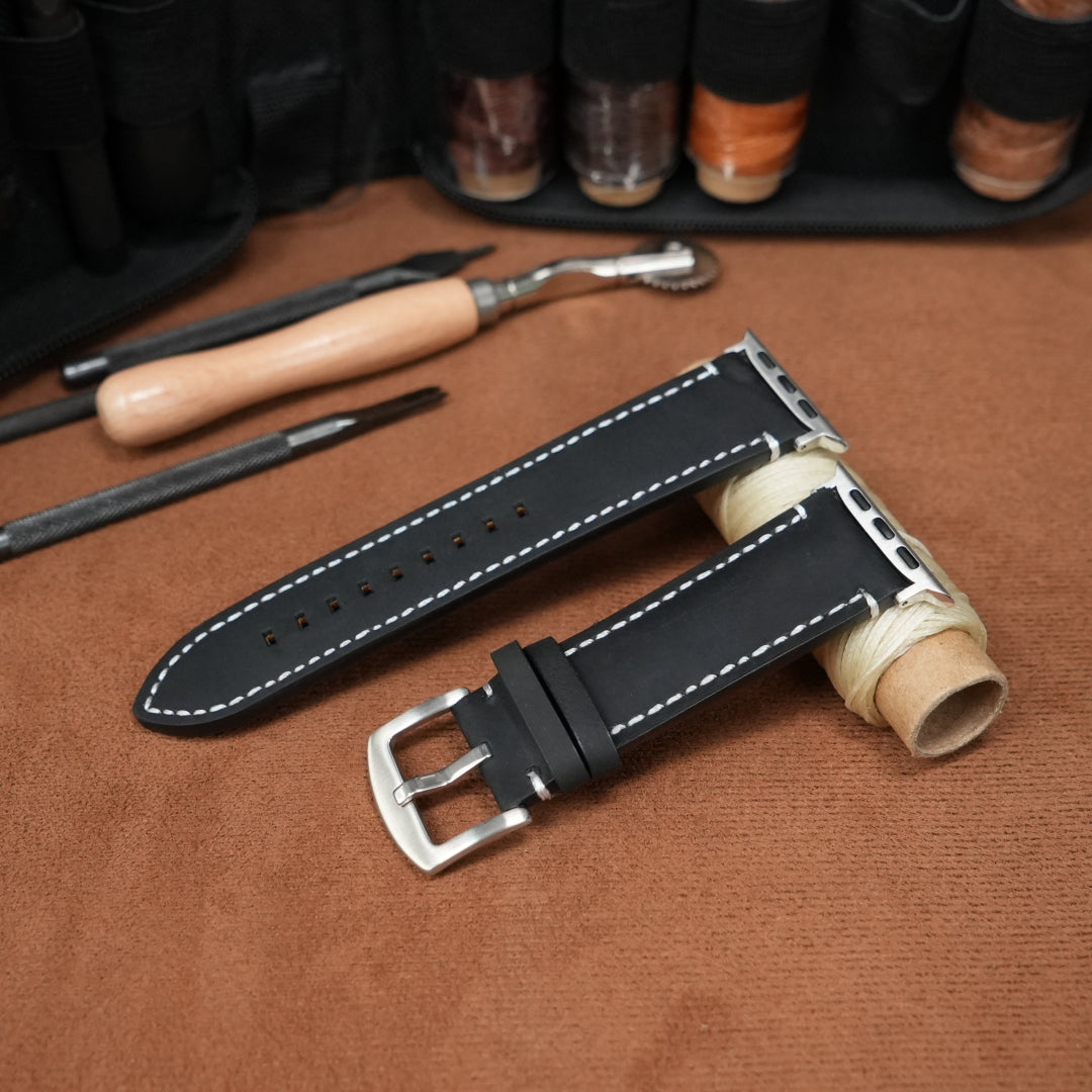 Luxury Vintage Leather Band For Apple Watch Dewell X