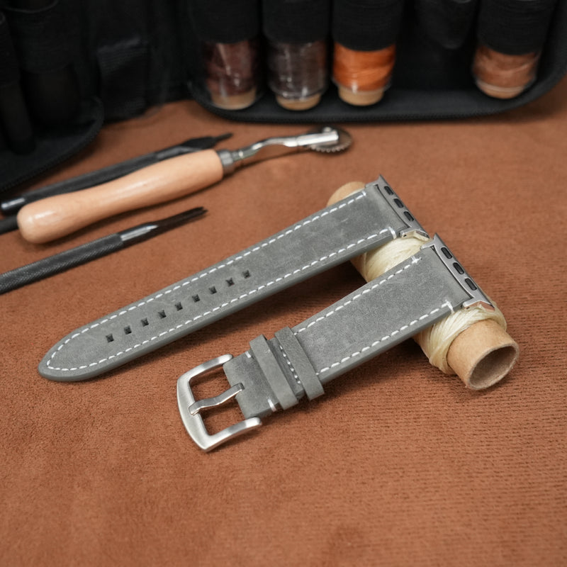 Luxury Vintage Leather Band For Apple Watch Dewell X
