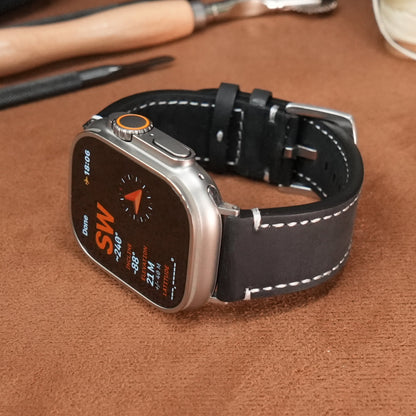 Luxury Vintage Leather Band For Apple Watch Dewell X