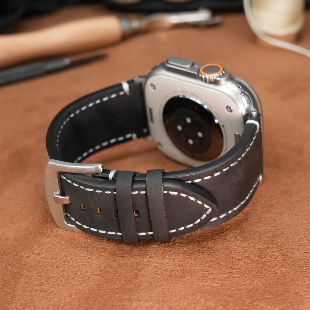 Luxury Vintage Leather Band For Apple Watch Dewell X