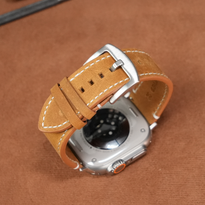 Luxury Vintage Leather Band For Apple Watch Dewell X
