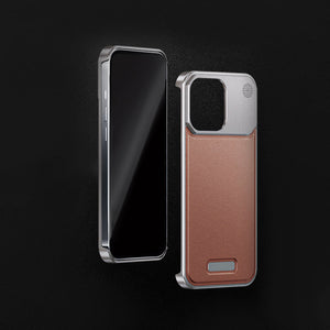 iPhone Leather Aluminum Fragrance Case Gray Dewell X