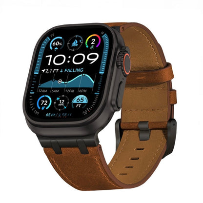 Premium AP Leather Band for Apple Watch - Vintage Design Dewell X