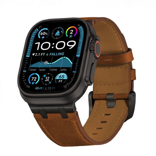 Premium AP Leather Band for Apple Watch - Vintage Design Dewell X