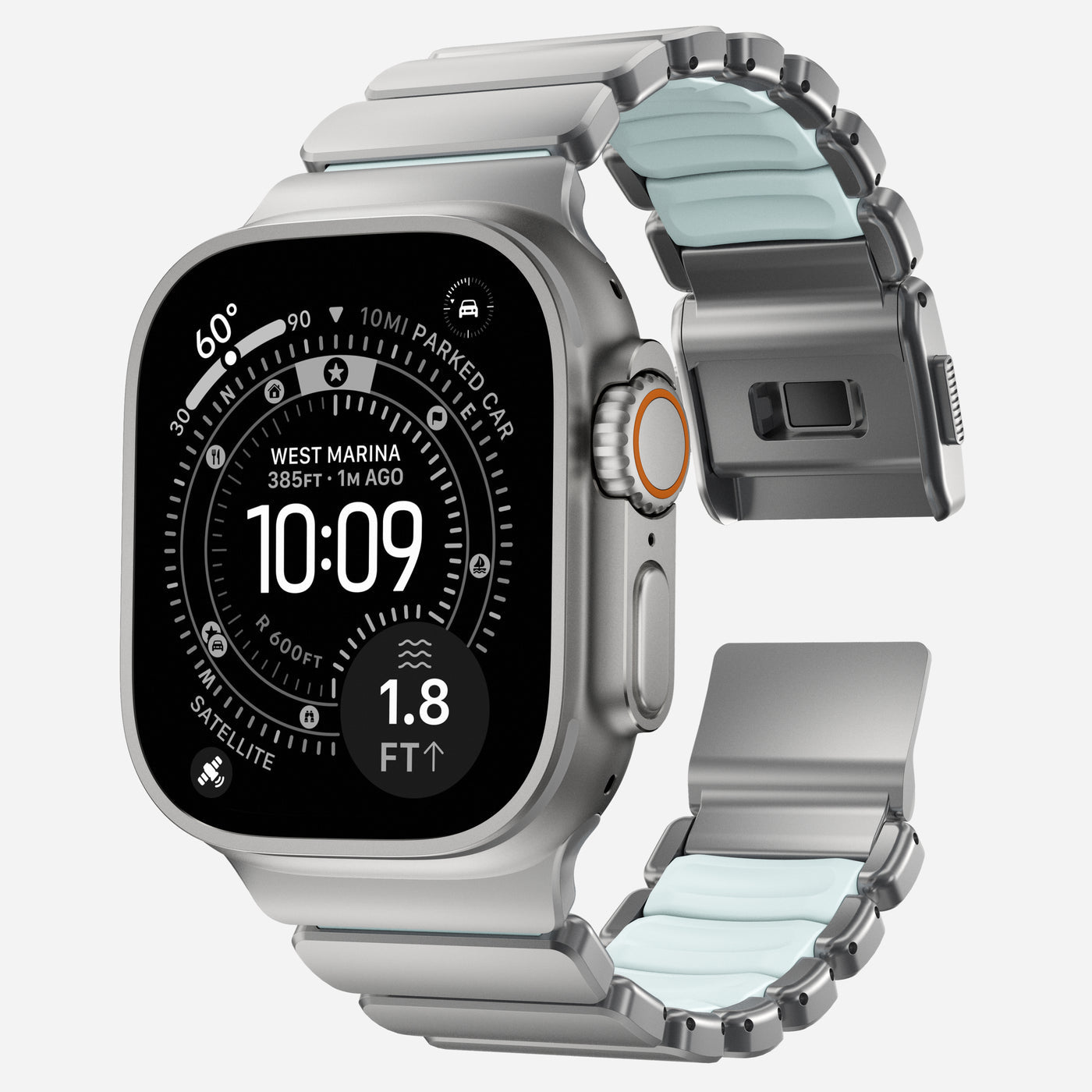 Titanium FKM Magnetic Band For Apple Watch