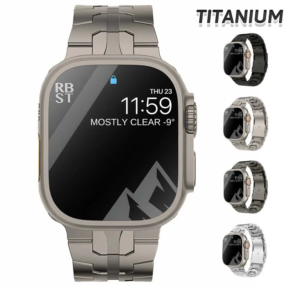 Titanium Metal Watchband for Apple Watch Ironman Basic Version Dewell X