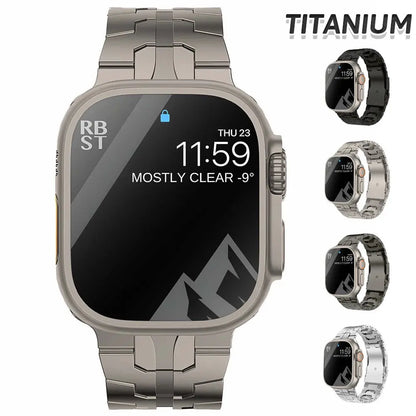 Titanium Metal Watchband for Apple Watch Ironman Basic Version Dewell X
