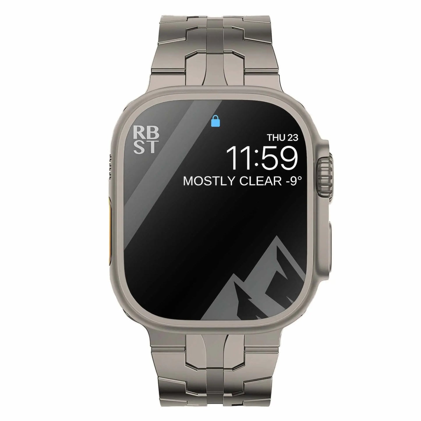 Titanium Metal Watchband for Apple Watch Ironman Basic Version Dewell X