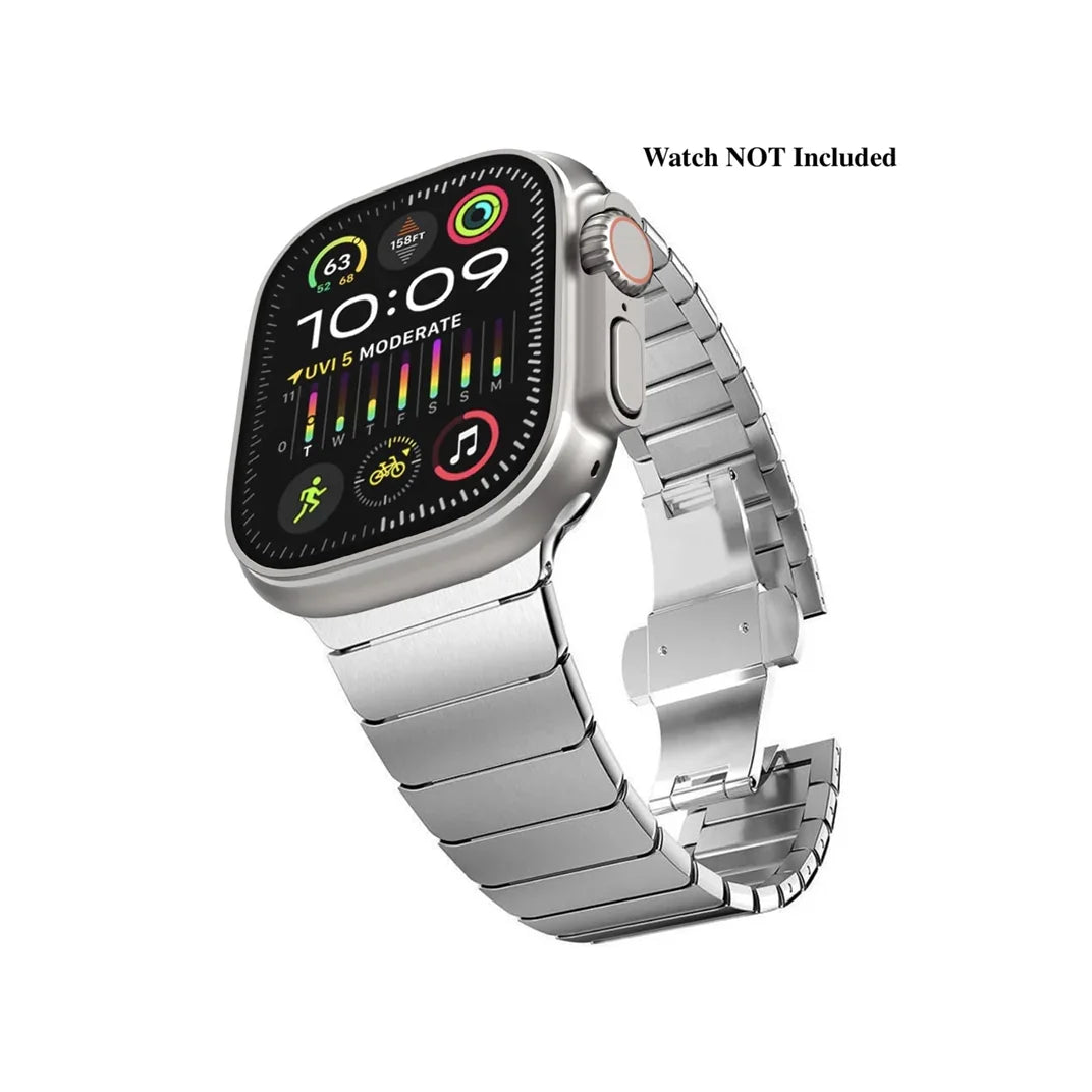 Stainless Steel Metal Watchband For Apple Watch T03 Silver Dewell X