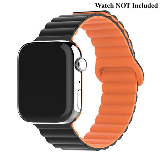 Silicone magnetic snap - ring buckle watch strap Dewell X