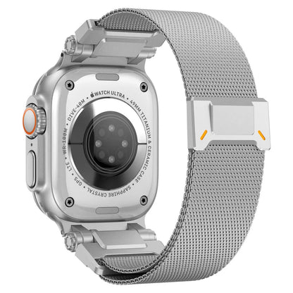 Tactical Milanese Loop Band for Apple Watch Silver 44 45 46 49mm Dewell X
